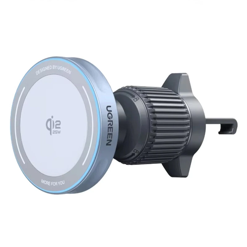 Ugreen W758 25 W magnetisches Wireless Ladegerät, schnelles kabelloses Laden, Handyhalterung für Auto, 360° Drehung für